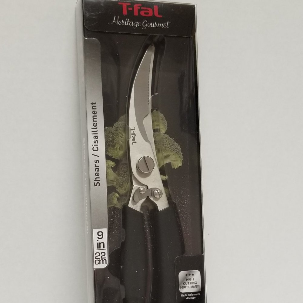 T-FAL Heritage Gourmet 9 inch-Poultry Shears-Kitchen Scissors-Heavy Duty-New
